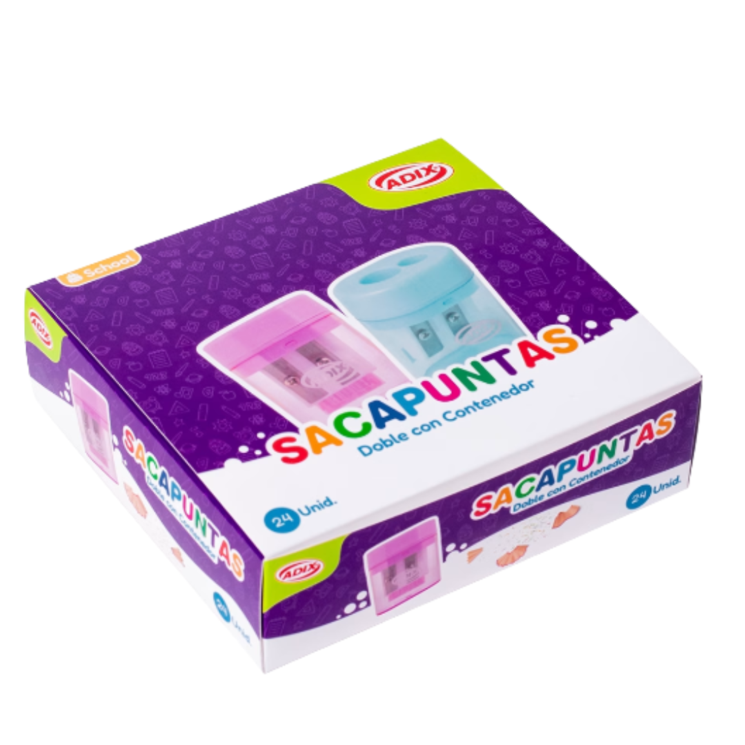Sacapuntas doble con contenedor - Imagen 2